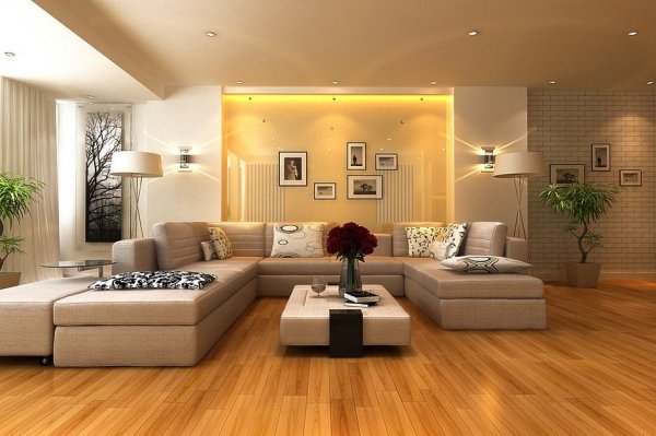 Neutral-living-room-gloss-feature-wall